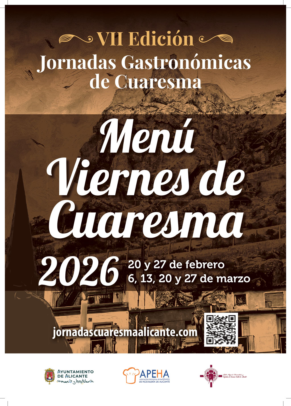 Cartel de los Menús de Viernes de Cuaresma 2026